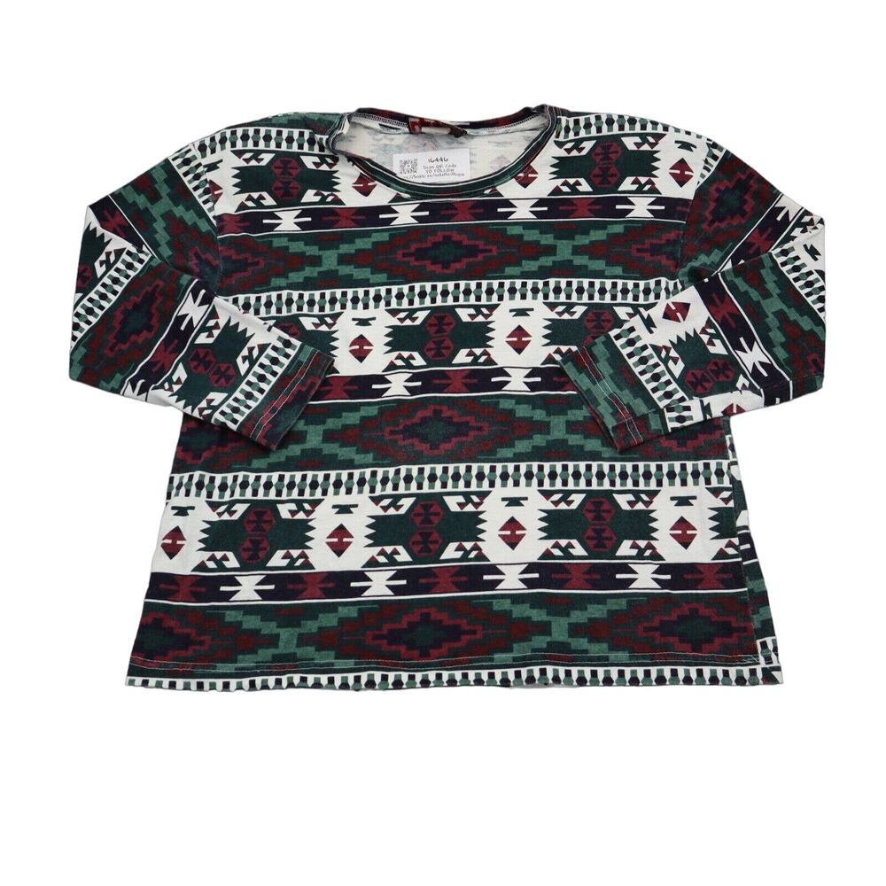 Dash Shirt Womens M Multicolor Round Neck Quarter Sleeve Casual Outwear